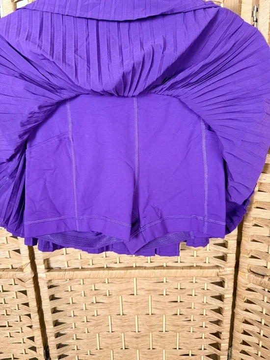 NWT Lululemon Varsity High-Rise Pleated Tennis Skirt Size 4 College Purple - Picture 4 of 8